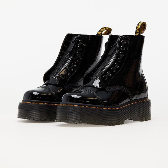 Dr. Martens Shoes - Dr. Martens Sinclair Platform Boot Black Leopard Patent Leather NIB